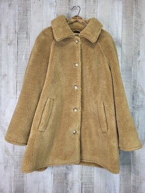 GAP Sherpa Teddy Jacket. Ladies Size Large. Warm & Cozy.